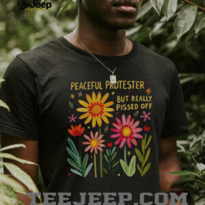 Feminist protest but really pissed off floral shirt