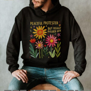 Feminist protest but really pissed off floral shirt