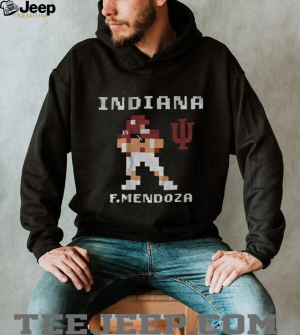Fernando Mendoza 8 bit Retro Baller Indiana Hoosiers Football 2025 shirt