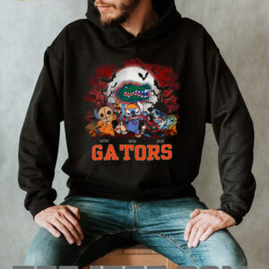 Florida Gators Halloween Horror Stitch Shirt – Personalized NCAA Football Tee – Custom Spooky Gift for Men, Women, Kids Fans