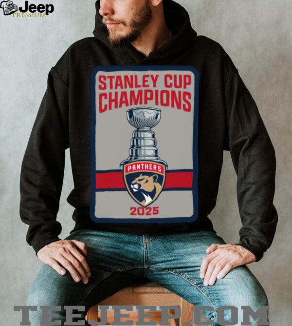 Florida Panthers 2025 Stanley Cup Champions Banner Raising T Shirt