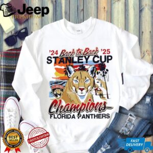 Florida Panthers hockey back to back 2024 2025 Stanley Cup Champions Sunset shirt