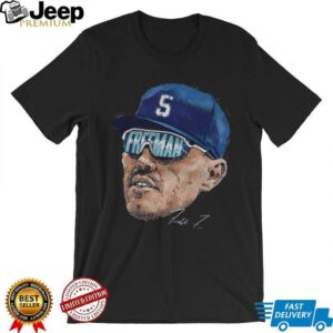 Freddie Freeman big face Los Angeles Dodgers MLB Baseball World Series 2025 signature shirt