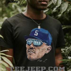 Freddie Freeman big face Los Angeles Dodgers MLB Baseball World Series 2025 signature shirt