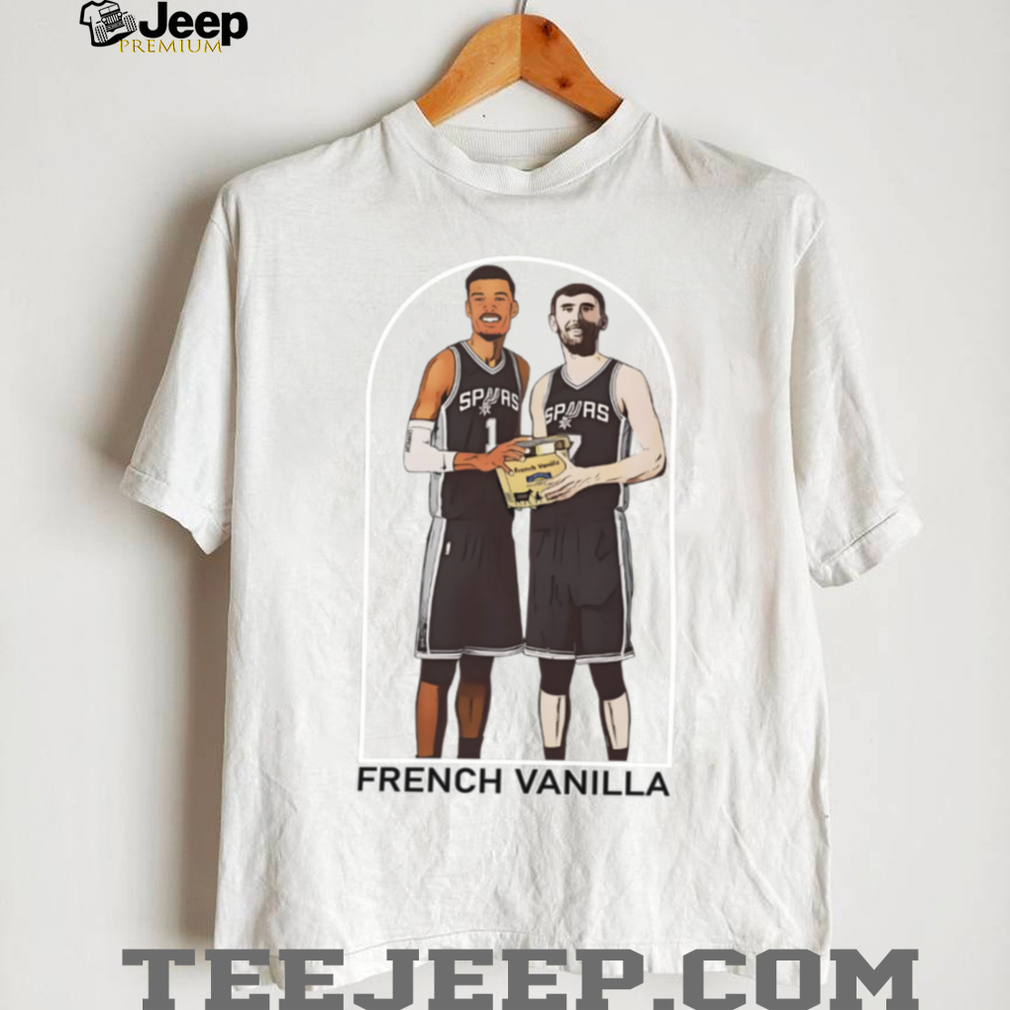 French Vanilla Victor Wembanyama Luke Kornet Spurs Duo TShirt French Vanilla Victor Wembanyama Luke Kornet Spurs Duo TShirt