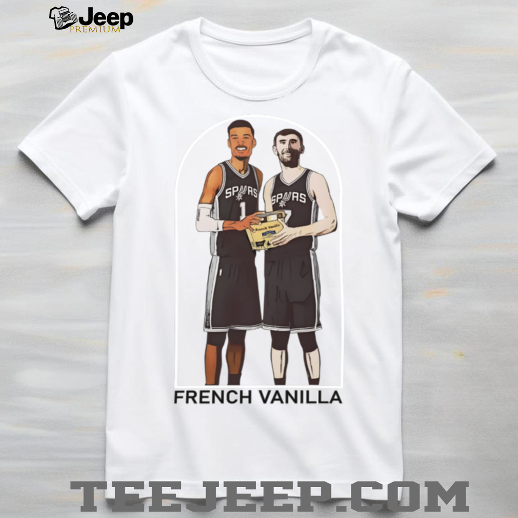 French Vanilla Victor Wembanyama Luke Kornet Spurs Duo TShirt French Vanilla Victor Wembanyama Luke Kornet Spurs Duo TShirt