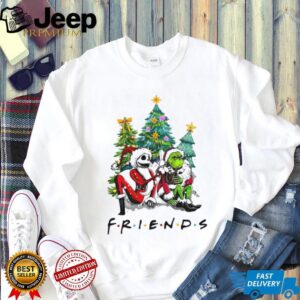 Friends The Grinch And Jack Skellington Christmas T Shirt