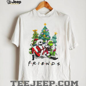 Friends The Grinch And Jack Skellington Christmas T Shirt