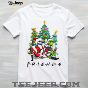 Friends The Grinch And Jack Skellington Christmas T Shirt