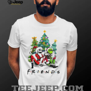 Friends The Grinch And Jack Skellington Christmas T Shirt