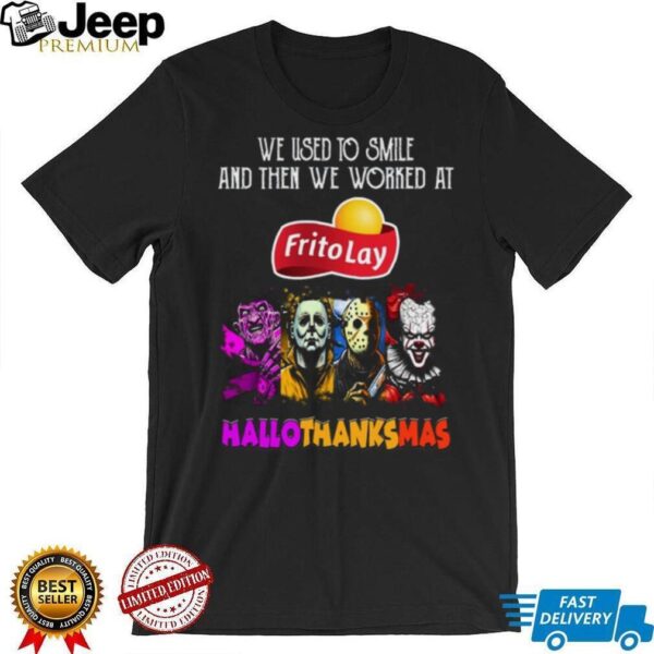 Frito Lay Christmas The Grinch And Jack Skellington Unwilling Friends Logo T Shirt