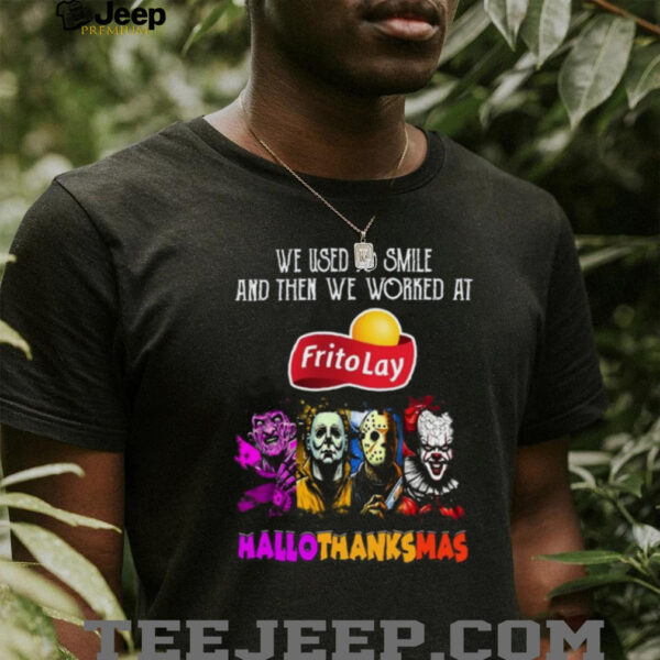 Frito Lay Christmas The Grinch And Jack Skellington Unwilling Friends Logo T Shirt