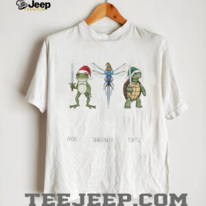 Frog Dragonfly Turtle Knights FDT Anti Trump Christmas shirt