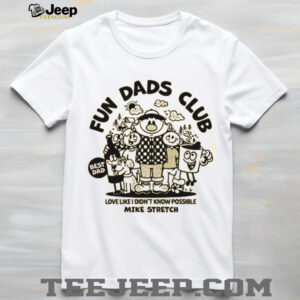 Fun Dads Club  Retro Fatherhood Graphic T Shirt