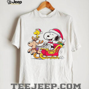 Funny Snoopy Santa Sleigh Ride Christmas T Shirt