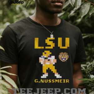 Garrett Nussmeier Retro Baller LSU Tigers football 2025 shirt