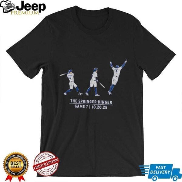 George Springer Toronto Blue Jays The Game Seven Springer Dinger 20 october 2025 shirt