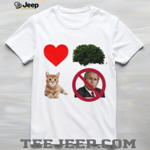 George W. Bush prohibition signs love cat funny political shirt