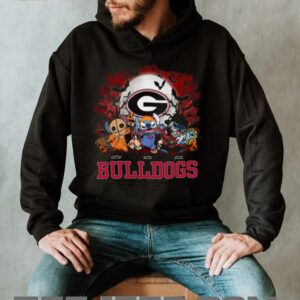 Georgia Bulldogs Halloween Stitch Horror Shirt – Custom NCAA Football Tee – Personalized Scary Gift for College Sports Supporters