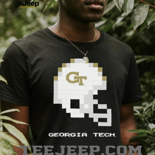 Georgia Tech Yellow Jackets 8 Bit Techmo Bowl Helmet TShirt