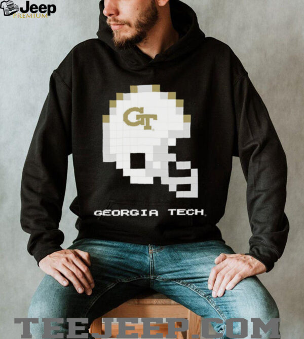 Georgia Tech Yellow Jackets 8 Bit Techmo Bowl Helmet TShirt
