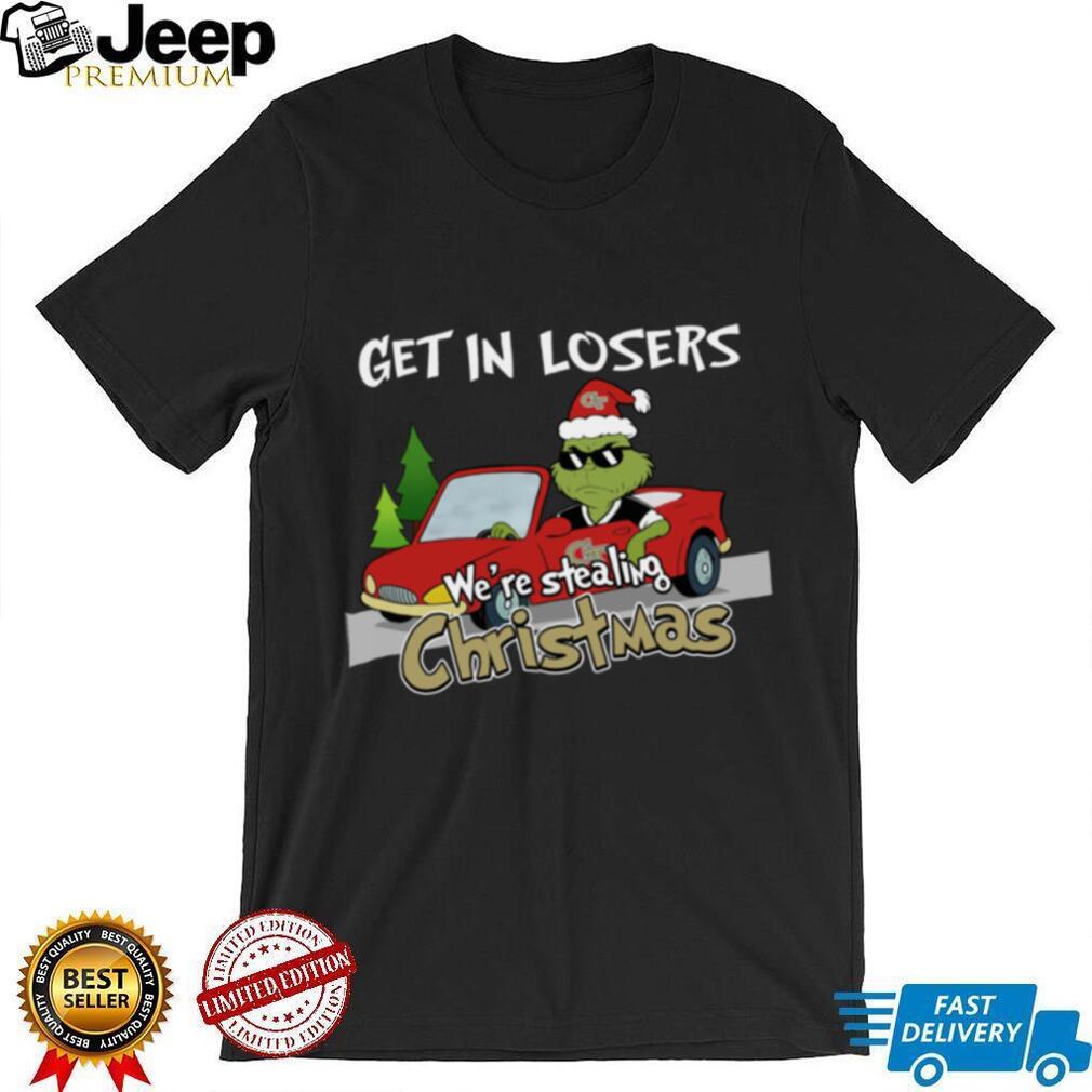 Georgia Tech Yellow Jackets Grinch Christmas T Shirt Get In Losers We’re Stealing Christmas Holiday Tee Georgia Tech Yellow Jackets Grinch Christmas T Shirt Get In Losers We’re Stealing Christmas Holiday Tee
