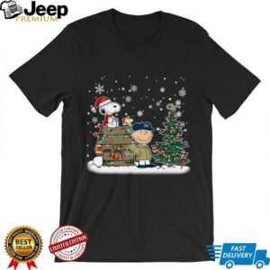 Georgia Tech Yellow Jackets Snoopy Charlie Brown Christmas Holiday T Shirt