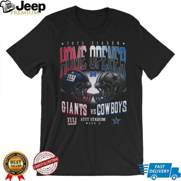 Giants Vs Cowboys Football 2025 Home Opener T Shirt