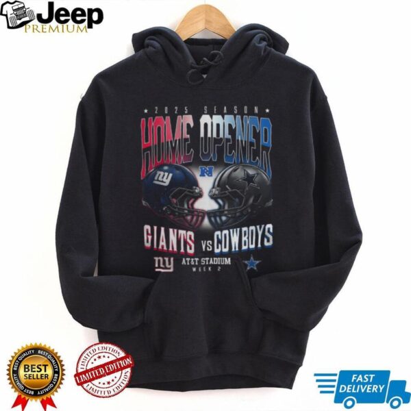 Giants Vs Cowboys Football 2025 Home Opener T Shirt