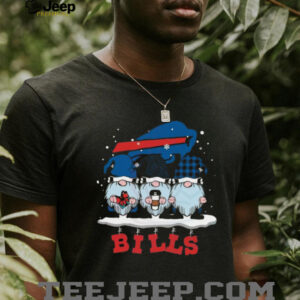 Gnomes Buffalo Bills Christmas Holiday NFL Football Fan Mashup T Shirt