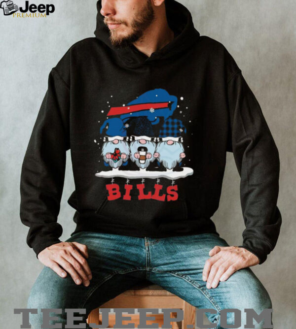 Gnomes Buffalo Bills Christmas Holiday NFL Football Fan Mashup T Shirt