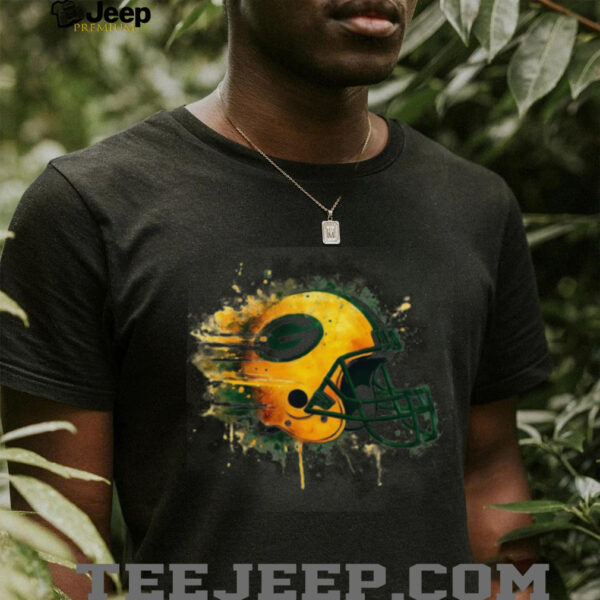 Green Bay Packers Watercolor Helmet Tee