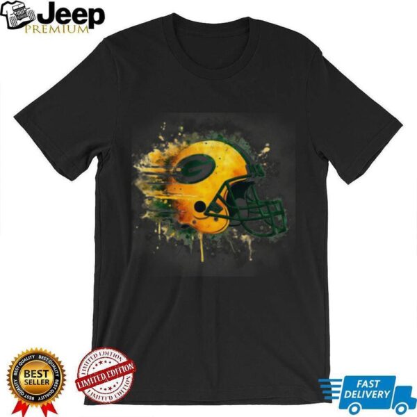Green Bay Packers Watercolor Helmet Tee
