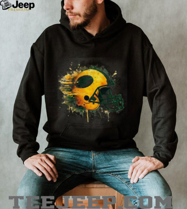 Green Bay Packers Watercolor Helmet Tee