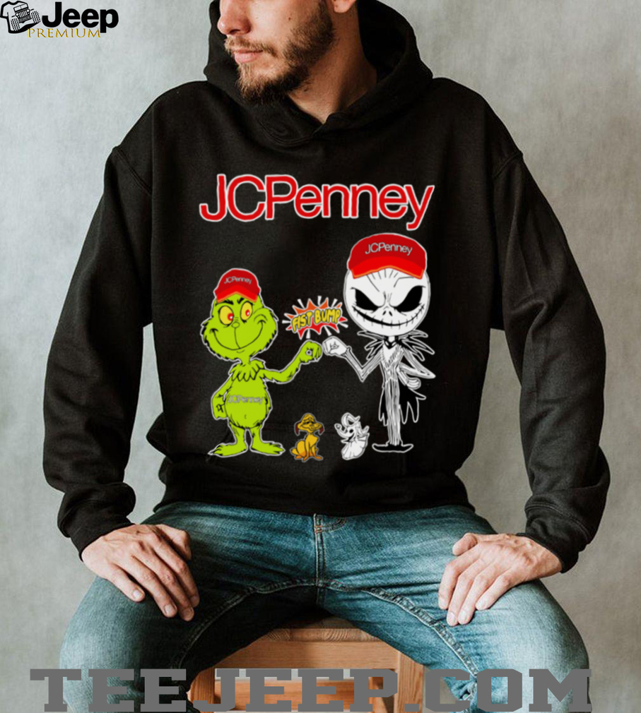 Grinch And Jack Skellington Fist Bump JCPenney Halloween T Shirt