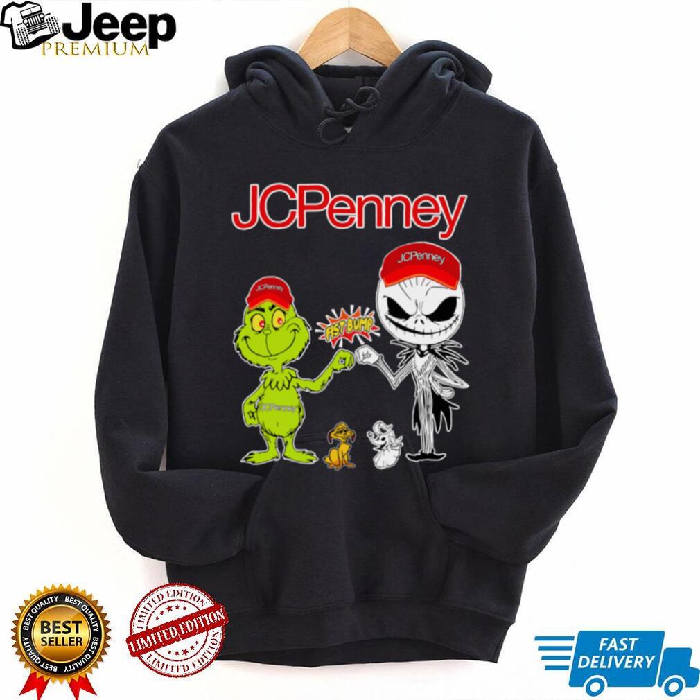 Grinch And Jack Skellington Fist Bump JCPenney Halloween T Shirt