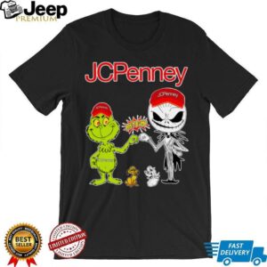 Grinch And Jack Skellington Fist Bump JCPenney Halloween T Shirt
