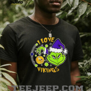 Grinch I Love Minnesota Vikings They Hate Us Because They Ain’t Us Christmas shirt
