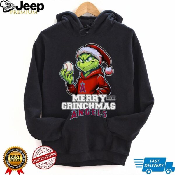 Grinch Merry Christmas Los Angeles Angels Baseball T Shirt