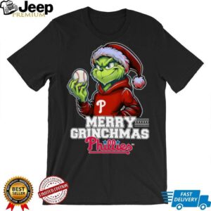 Grinch Merry Christmas Philadelphia Phillies Baseball T Shirt