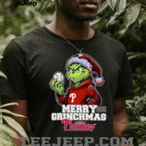 Grinch Merry Christmas Philadelphia Phillies Baseball T Shirt
