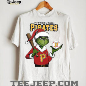 Grinch Santa X Pittsburgh Pirates Christmas Hold The Ball Tee
