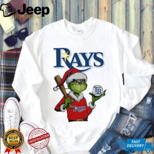 Grinch Santa X Tampa Bay Rays Christmas Hold The Ball Tee
