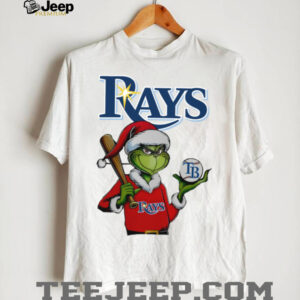 Grinch Santa X Tampa Bay Rays Christmas Hold The Ball Tee