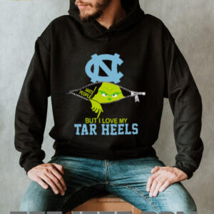 Grinch Zipper I Hate People But I Love My Tar Heels Shirt