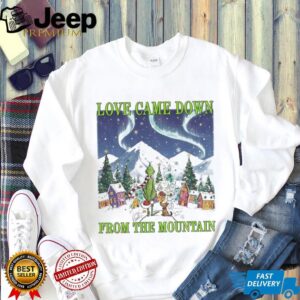 Grinch and Max love came down from the mountain Merry Christmas shirt