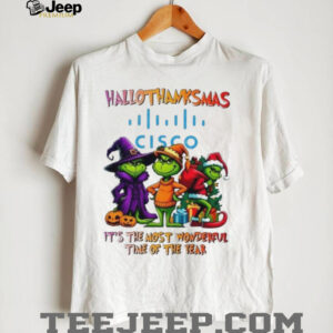 Grinch x Cisco happy HalloThanksMas it’s the most wonderful time of the year shirt