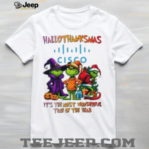 Grinch x Cisco happy HalloThanksMas it’s the most wonderful time of the year shirt