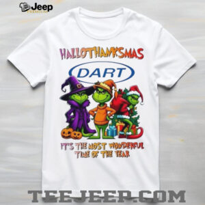 Grinch x Dart Container happy HalloThanksMas it’s the most wonderful time of the year shirt