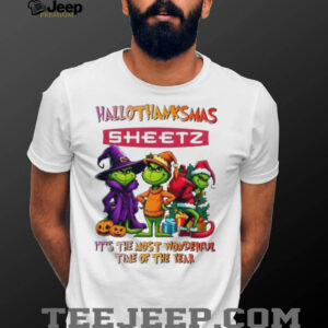 Grinch x Sheetz happy HalloThanksMas it’s the most wonderful time of the year shirt